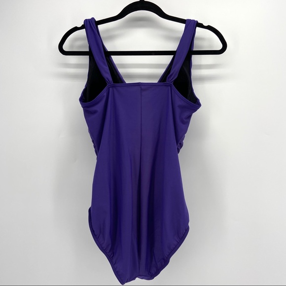 Lands End Grecian Slimming One Piece Swimsuit - Picture 3 of 5